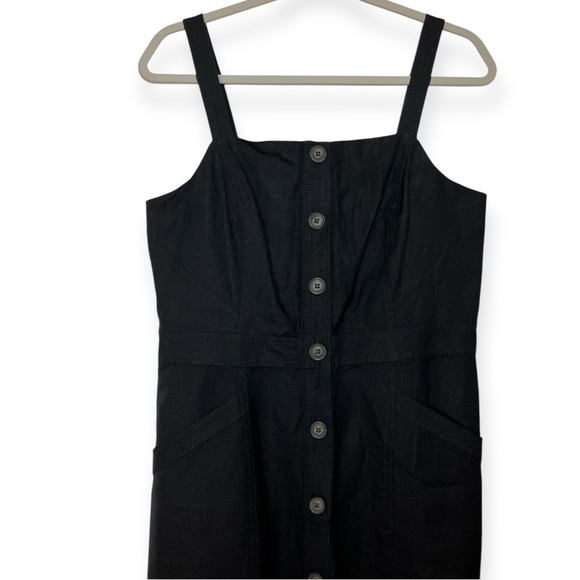 Banana Republic Black Button-Front Maxi Dress - Picture 1 of 8